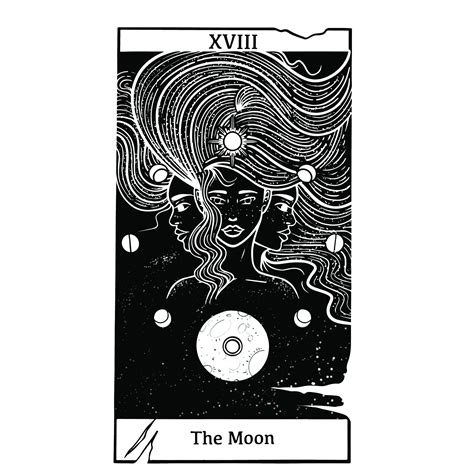 La Lune Tarot Card Print X Etsy France
