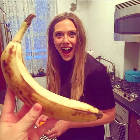 Elizabeth Olsen Got Excited Seeing Ripe Banana Scrolller