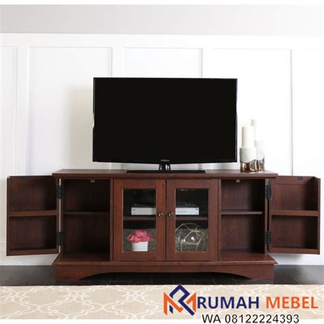 Sistemnya sama seperti rak dinding pada umumnya, hanya berbeda dari segi bentuk dan ukuran. Rak TV Jati Minimalis Modern Plympton | Rumah Mebel