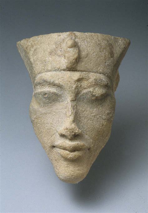 head of akhenaten new kingdom amarna period the metropolitan museum of art