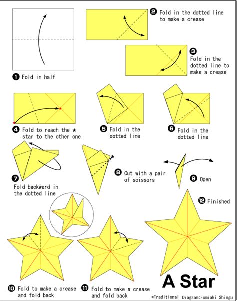 Star 3 Easy Origami Instructions For Kids