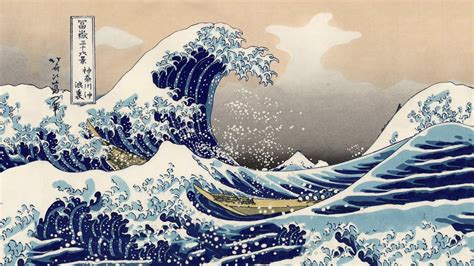 The Great Wave off Kanagawa on Vimeo | Wave art, Japanese art, Great gambar png