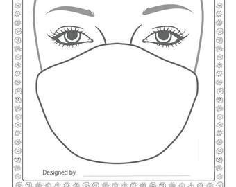 • cut multiple pieces of the fabric pattern by folding cloth into stacked layers. DIY Face Mask Sewing Pattern Printable PDF + SVG ...