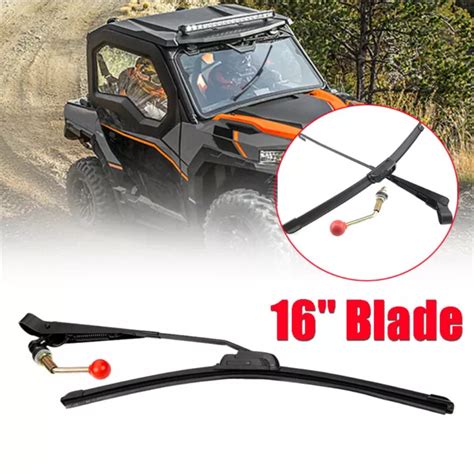 Universal Manual Operated Windshield Wiper Kit For Utv Golf Cart Can Am