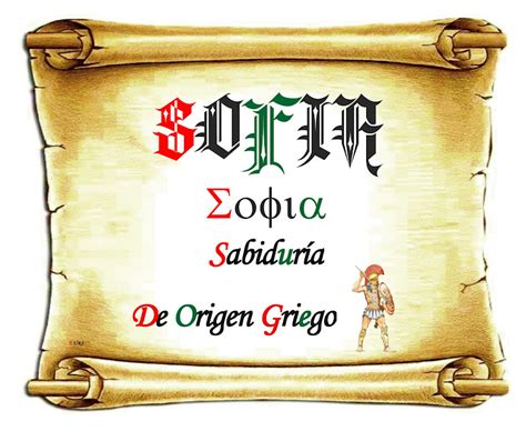 el origen de los nombres sofía