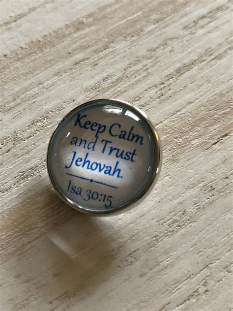 Jw 2021 Year Text Keep Calm And Trust In Jehovah Isa Etsy