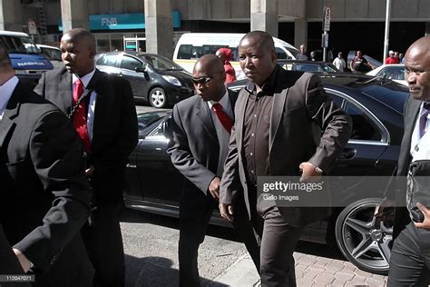 Youth League President Julius Malema Outside The High Court On April