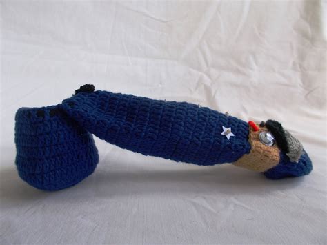 Police Man Hand Knitted Underwear Penis Warmer Cock Sock Etsy