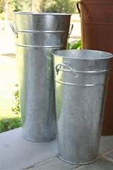 Photos of Galvanized Flower Containers