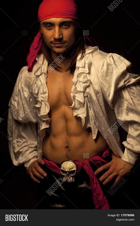 Sexy Guy Dressed Pirate Image Photo Bigstock