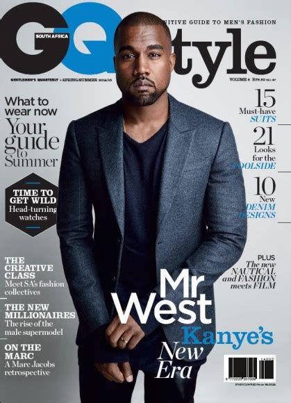 Kanye West Covers Gq Style South Africa Springsummer 201415 Issue