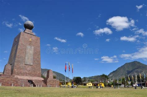 Middle Of The World Monument In Quito Stock Photo Image Of America