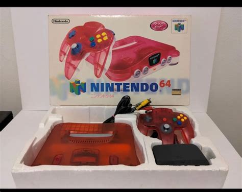 Clear Red Nintendo 64 Console Set Authentic N64 Region Free Tested