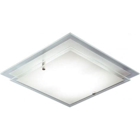 Shop clw lighting for the best in ceiling lighting! Dar Lighting Frame Single Light Square Frosted Glass ...