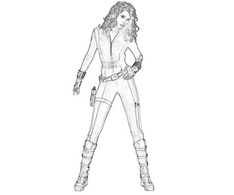 Marvel Black Widow Coloring Page Free Printable Coloring Pages For Kids