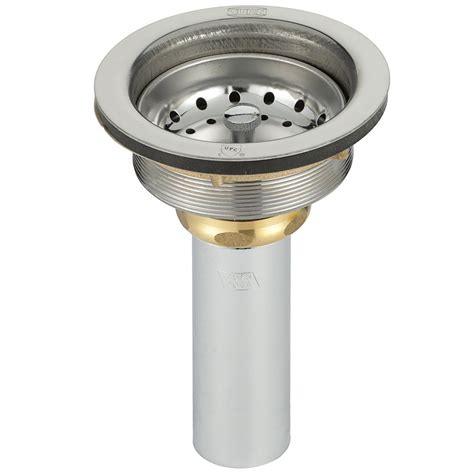 Zurn Z8741 Ss 4 Stainless Steel Sink Drain With Basket Strainer And 4