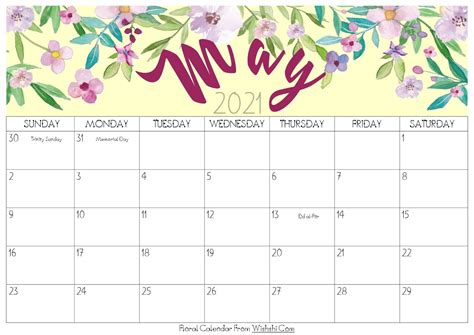 Small printable may 2021 calendar. Calendar May 2021 | Calendar Template Printable