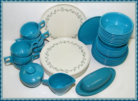 melamine wedding dinnerware ware melmac spaulding table plastics certainly grammy groom goodys bridge could