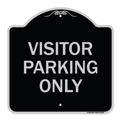 Signmission Designer Series Sign Parking Reserved Sign Visitor