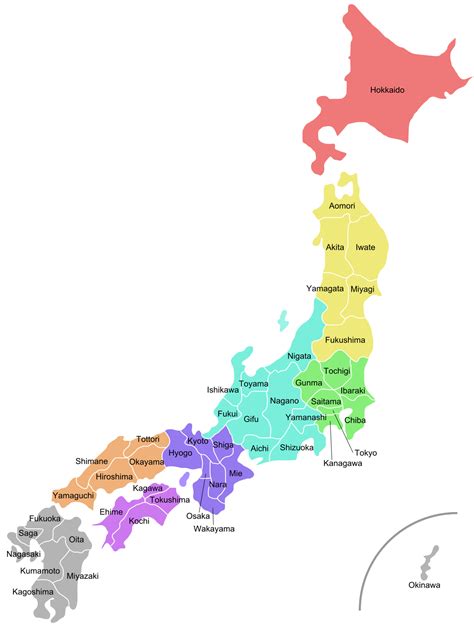Prefectures Of Japan Simple English Wikipedia The Free Encyclopedia
