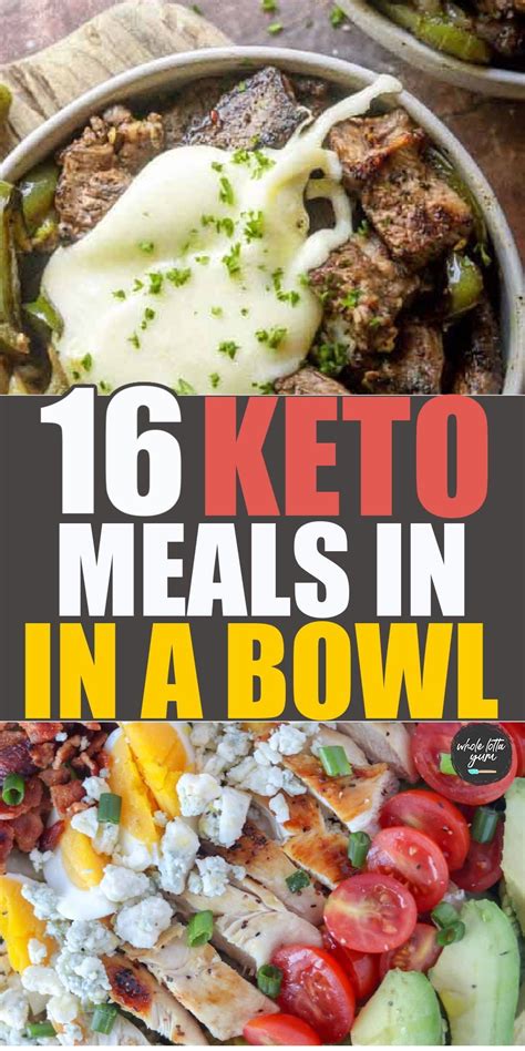 16 Easy Keto Bowls To Meal Prep Dinner Meal Prep Low Carb Vegetarian Recipes Healthy Meal Prep