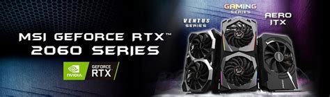 Msi Geforce Rtx 2060 Series Revealed • Digital Reg • Tech Review