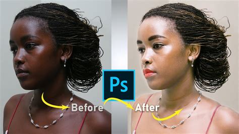 Photo Retouching Tutorial In Photoshop Cc Change Skin Color Youtube