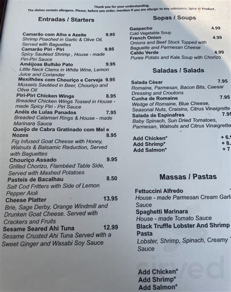 Bela Lisboa Restaurant - Port Orange, FL menus in Port Orange, Florida