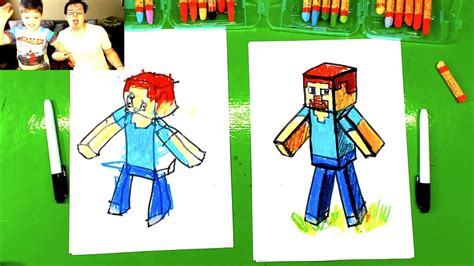 How To Draw Steve Minecraft Skin Youtube