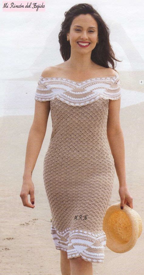 40 ideas de Vestido mujer tejido crochet patrón gratis vestidos de