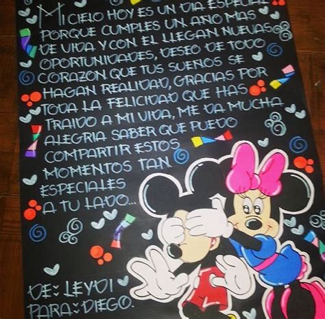 Es posible que ella asuma ciertas tareas de la planificación, asumiendo un porcentaje de responsabilidad en ellas. Cartel Para Mi Novia - Diseño Artesanal