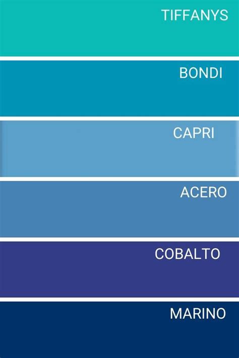 Gama De Colores Azules Combinações De Cores Para Casa Palheta De