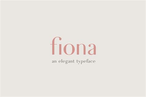 Fiona An Elegant Typeface Sans Serif Fonts Creative Market