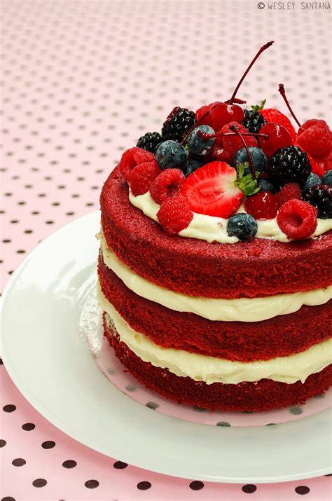 Per Amore Del Cias Naked Cake Red Velvet Veludo Vermelho