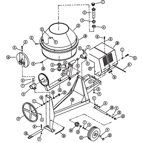Stone 95CM Concrete Mixer Parts | JobsiteParts.com