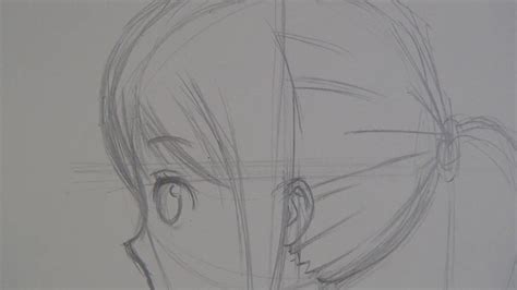 How To Draw Hair Anime Side View Anime Girl Side View By