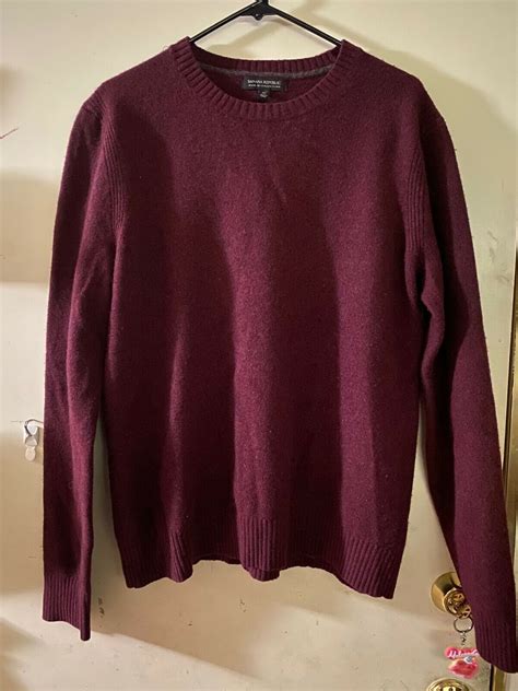 Rare Banana Republic Italian Yarn Sweater Adult Xl Gem