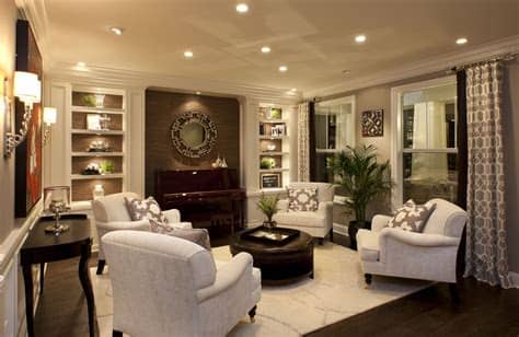 Stylish Transitional Living Room Robeson Design | San ...
