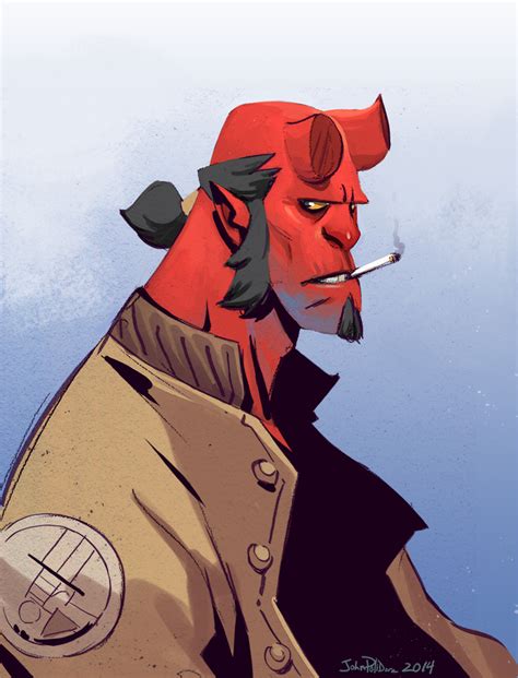 Quickie Hellboy Sketch By Norsechowder On Deviantart Character Design