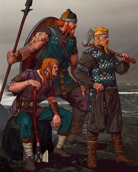 Artstation Vikings Two B Viking Art Viking Character Dungeons