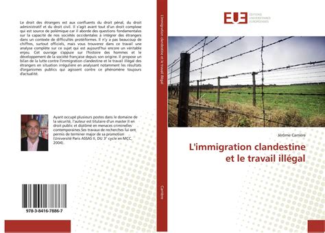 Limmigration Clandestine Et Le Travail Illégal 978 3 8416 7886 7