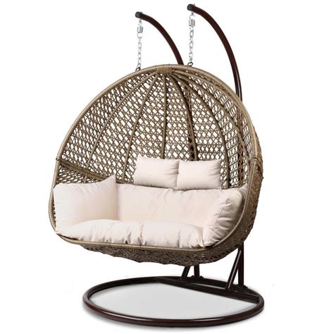 When resting in a rattan hanging egg chair, you can gently sway similarly to a hammock. Outdoor Furniture Wicker Hanging Swing Chair Egg Hammock ...