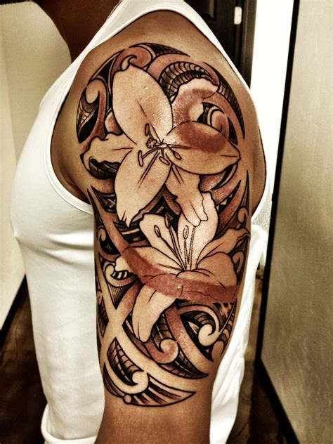 Polynesian Floral Tattoo Design Tribal Tattoos Maori
