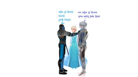 Sub Zero Punch Jack Frost And Elsa Happy By Kari5 On Deviantart