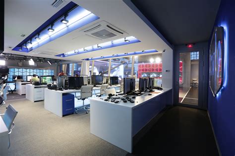 Tv 9 Branded Broadcast Newsroom Design And Office Interior — Provost Studio