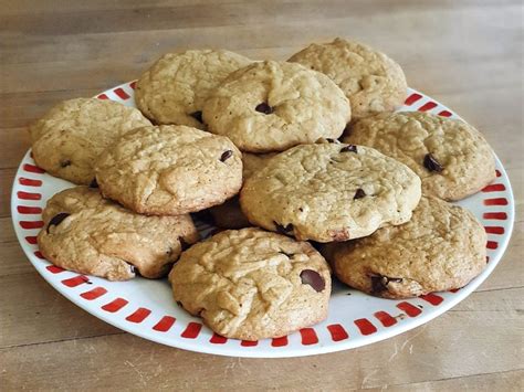 Add the dry ingredients in two batches and mix until well combined. Recipe: Ina Garten's Chocolate Chip Cookies