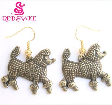 KıRMıZı YıLAN Retro renk Güzel Kaniş köpek Küpe Kadınlar için earrings