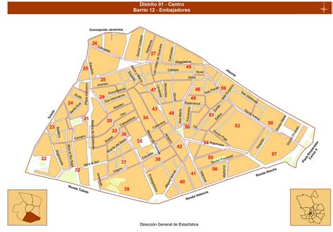 Mapas Del Centro De Madrid Barrios De Madrid