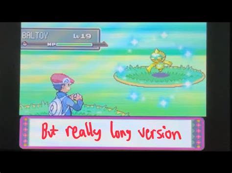 Live Shiny Baltoy incredibly long unedited version Pokémon Platinum Pokéradar YouTube