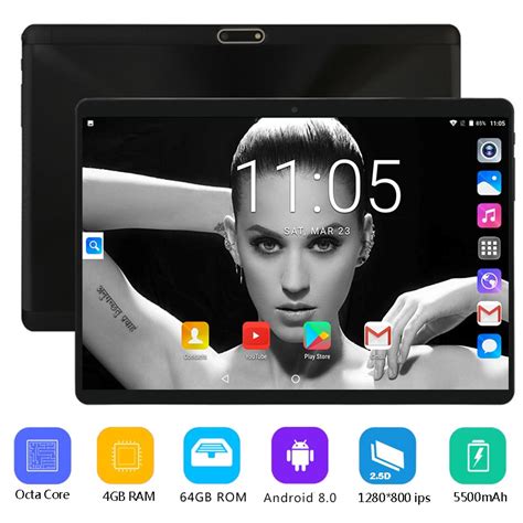 10 Inch Android 80 Os Tablet Pc Mtk8752 Octa Core 4gb Ram 64gb Rom 3g